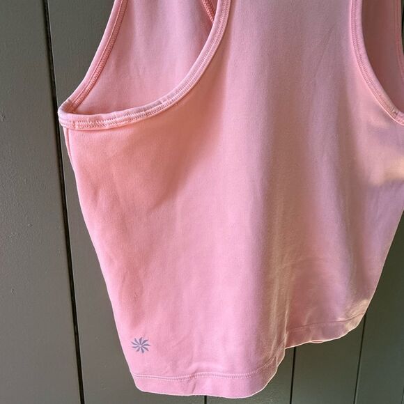 Athleta Cropped Sleeveless Tank in Light Pink / Peach - XS - Picture 3 of 8